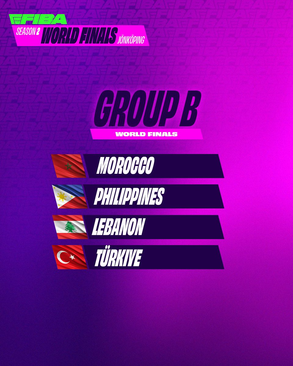 eFIBA_official's tweet image. GROUPS ARE HERE! 👀 for the eFIBA World Finals 🏀

We are 1️⃣2️⃣ days away... And we can't wait! 🤩