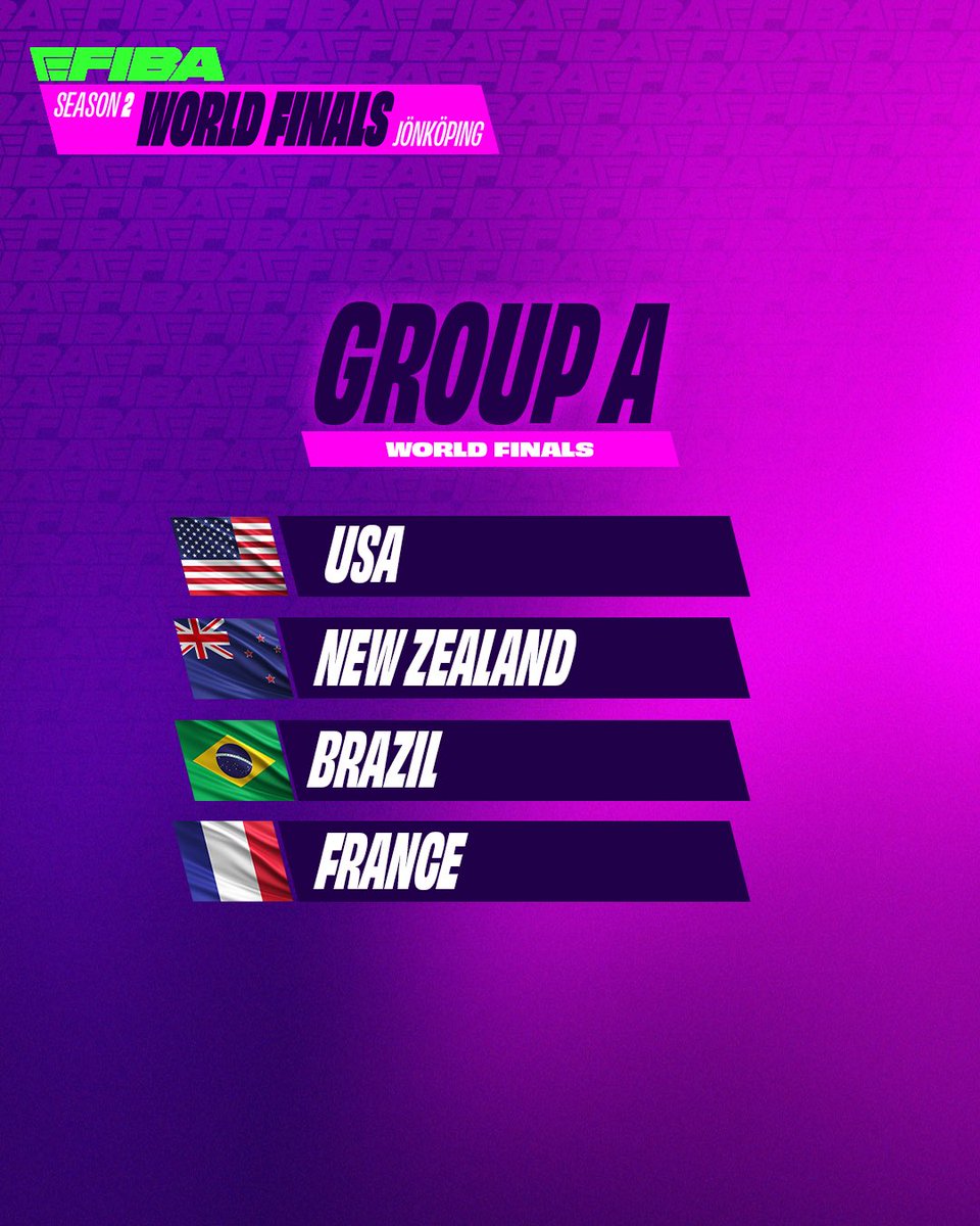eFIBA_official's tweet image. GROUPS ARE HERE! 👀 for the eFIBA World Finals 🏀

We are 1️⃣2️⃣ days away... And we can't wait! 🤩