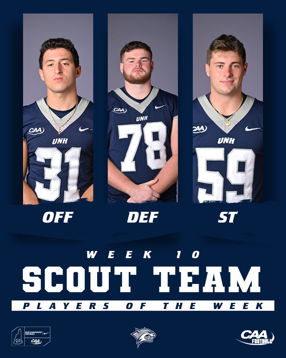 Scout Team Players of the Week! #CAT2UNT4MED😼