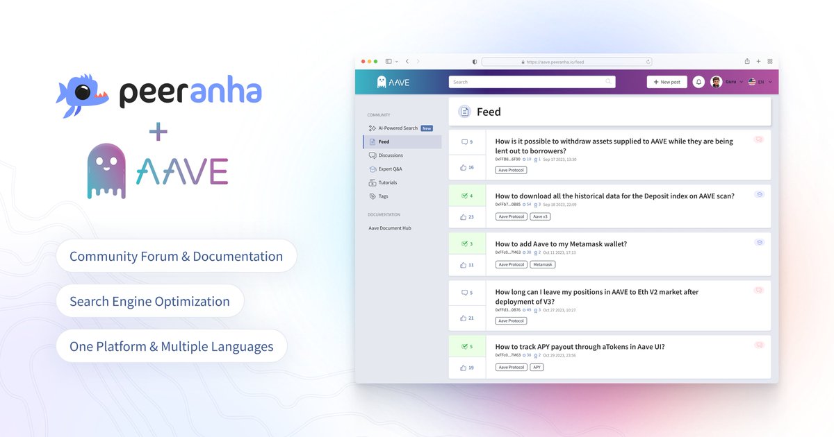PeeranhaGuide's tweet photo. Hey-hey everyone! Let's dive into my first thread... "@AAVE Content Exposure With @Peeranha"
Let me break this case study down for you: https://t.co/8XXxUumbxc