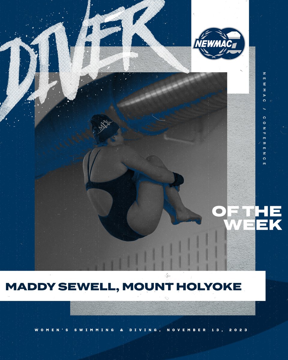 WOMEN'S SWIMMING & DIVING 🏊‍♀️ DIVER OF THE WEEK @MHCLyons Maddy Sewell qualified for NCAA Regionals with outstanding scores in both the 1-meter (266.00) and 3-meter (265.70). 🔗 bit.ly/3QWlbUt #GoNEWMAC // #WhyD3