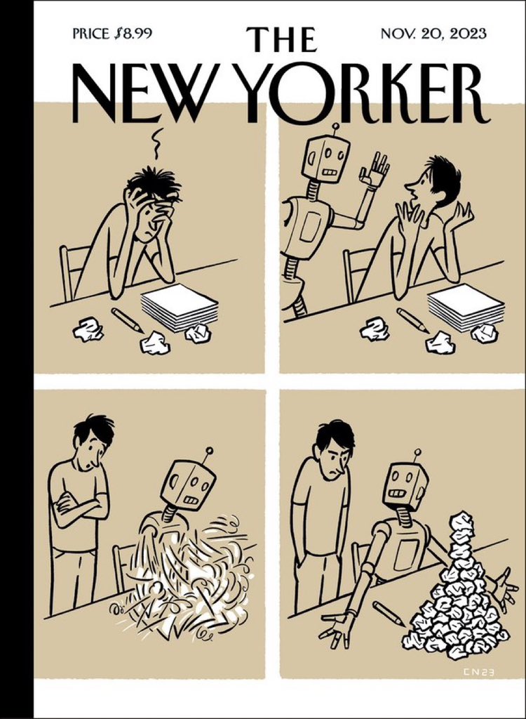 love this new @newyorker cover on ai