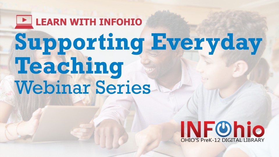 💻 Register for INFOhio's webinar series: Supporting Everyday Teaching. 🏫 In this series, learn about finding, evaluating, collecting, and using quality instructional materials. 🙌 Get invited to a virtual session with INFOhio’s experts. Register here: infohio.org/blog/item/a-ne…