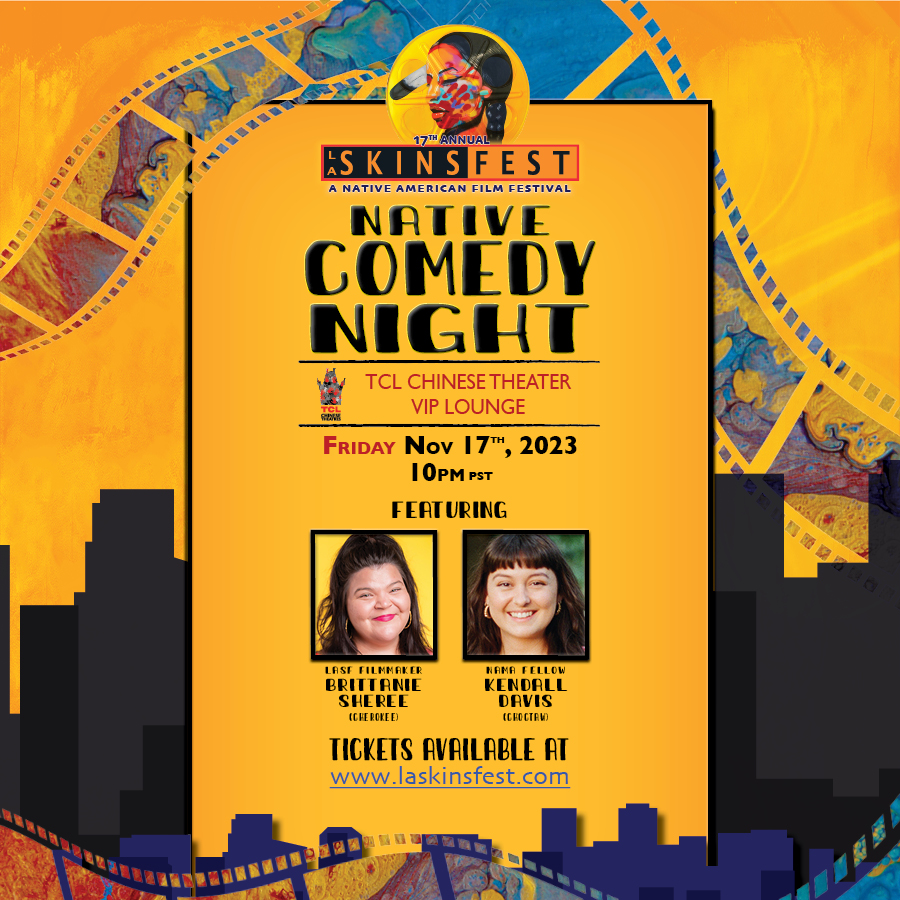 LASKINSFEST's tweet image. NATIVE COMEDY NIGHT!
Fri Nov 17, 10p PT
Chinese Theater VIP Lounge
Featuring standups @LASKINSFEST filmmaker @iBrittanieBitch &amp;amp; @AllianceNative fellow #KendallDavis
Following screening of BAD PRESS
thx to #IndigenousJournalismAssociation
Tix: laskinsfest.com
#nativecomedy