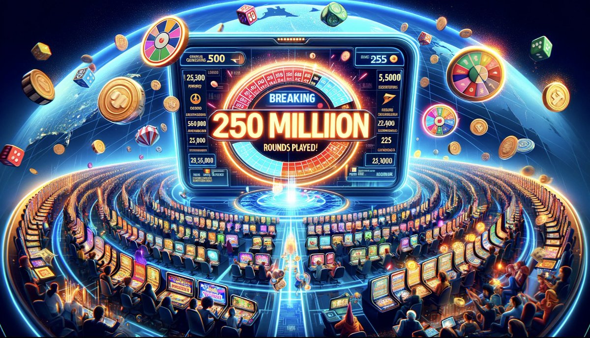 SyncSlots's tweet photo. 🎰🌟 Breaking records! Play'n Go smashed their daily round count with 250M played on Nov 1st, beating a 20-year-old record. Syncslots celebrates this milestone in gaming history! Join us in the thrilling world of online casinos. #PlaynGo #GamingRecord #SyncslotsSuccess 🚀 https://t.co/BL5f0aiCuv