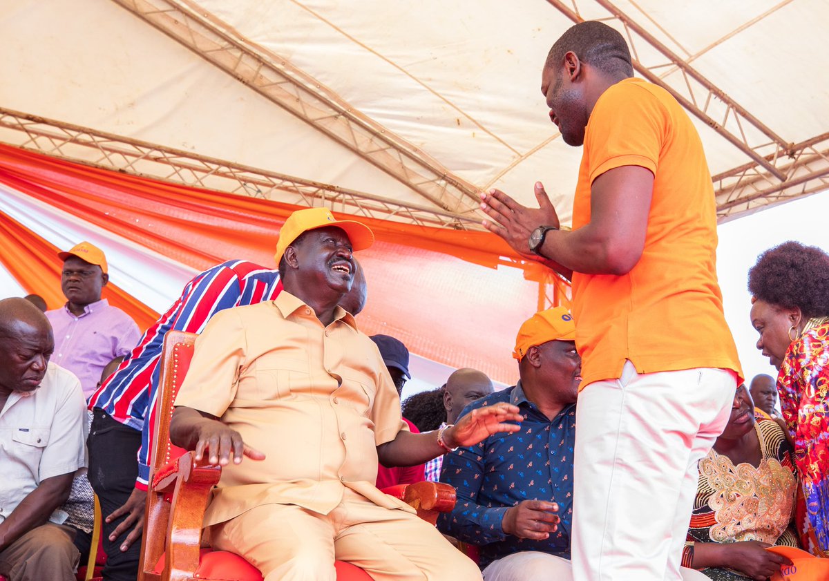 edwinsifuna's tweet photo. Baba @RailaOdinga and @TheODMparty have nurtured me from a virtual unknown into what I am today. People ask me how it started. Well first you join a Party. Nay, first you join THE Party…..Join ODM. Its as simple as *483*036# Ahsante Mbita for reaffirming your support for THE Party.