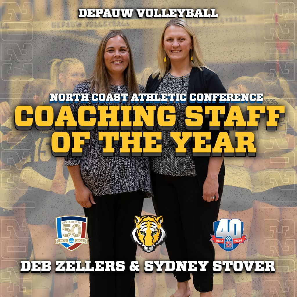 All-<a href="/NCAC/">NCAC</a> volleyball selections are out and the <a href="/DePauw_VB/">DePauw Volleyball</a> team earned 2 NCAC Year awards and 4 All-NCAC selections!
Grace Myers was named Libero of the Year and the DePauw Coaching staff earned Coaching Staff of the Year!
🧵1/2
#OneTeamDePauw #d3vb
