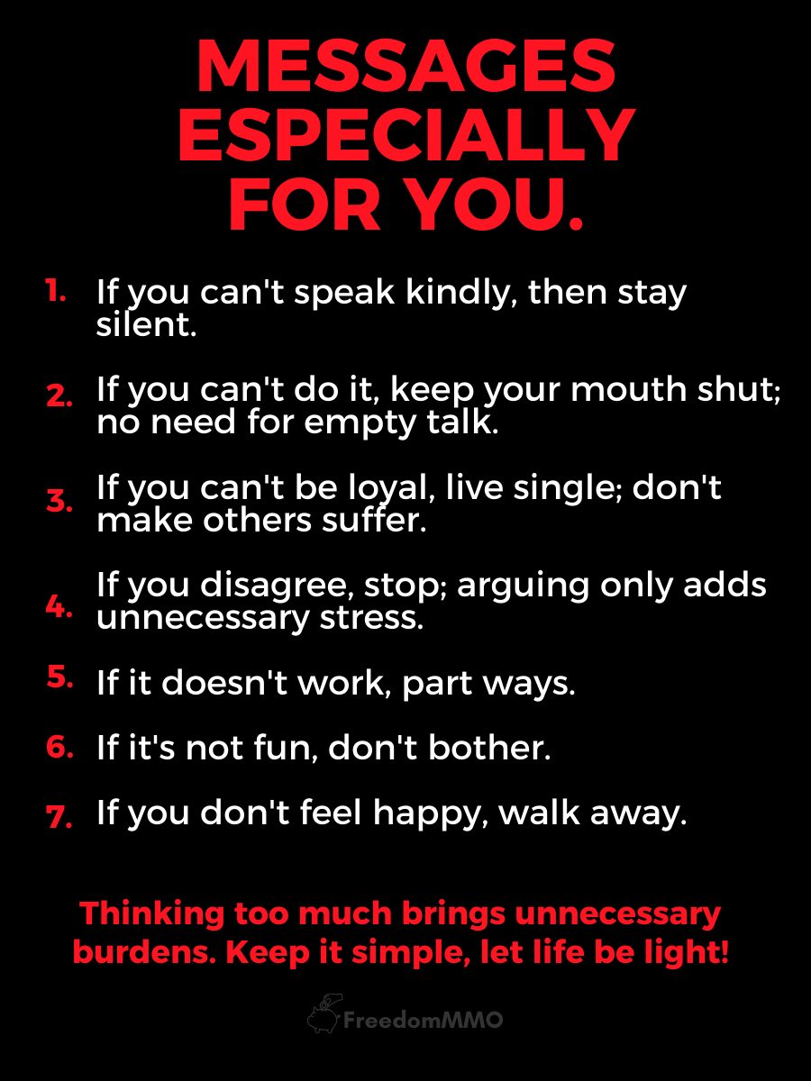 Here are some messages for you, for me, for all of us.

#Lifelesson #Success #FreedomMMO #Selfdevelopment