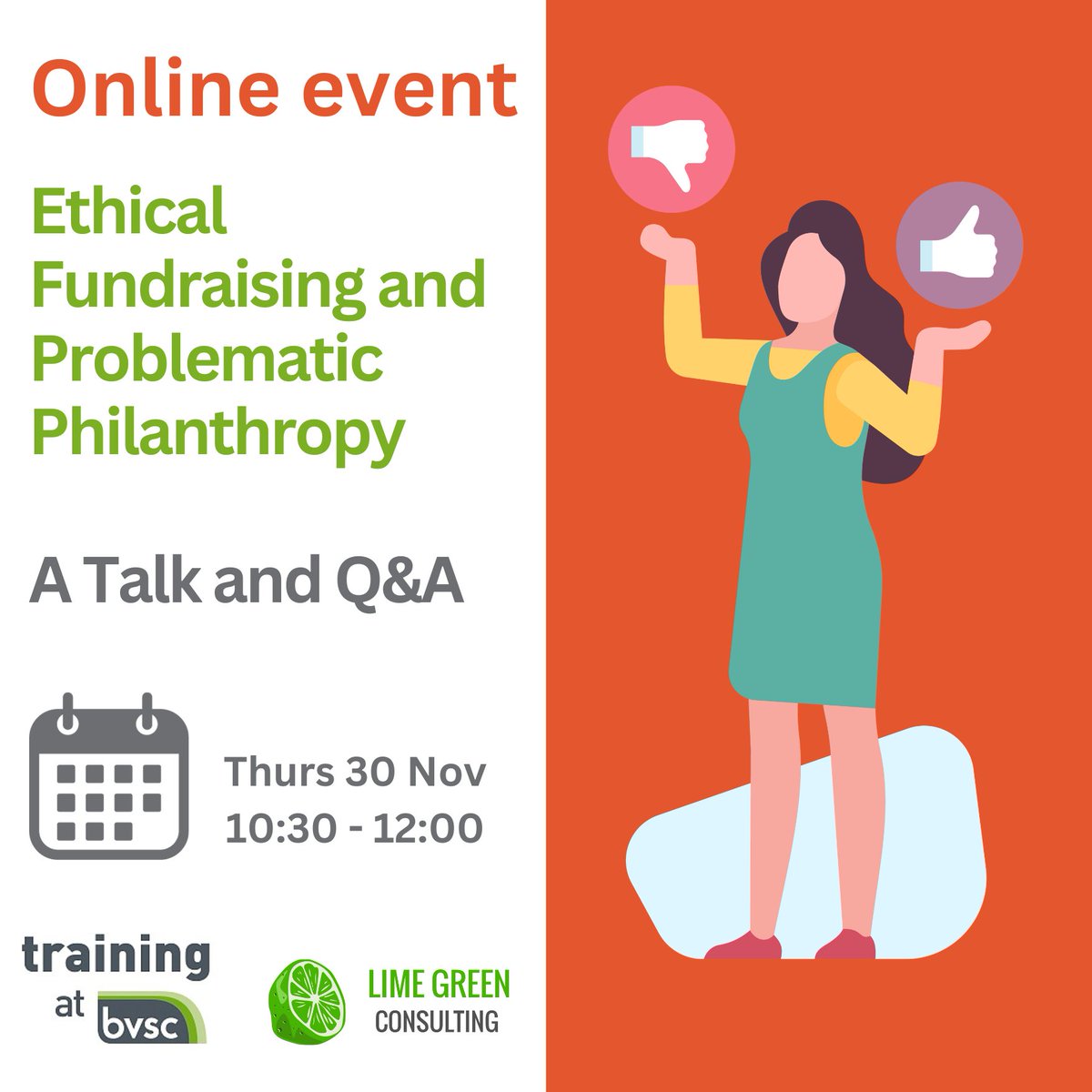 This session is those who have ever questioned the ethics of some fundraising strategies.
There is a £10 charge (taken online) to cover costs.
tinyurl.com/yam7sr7c➡️