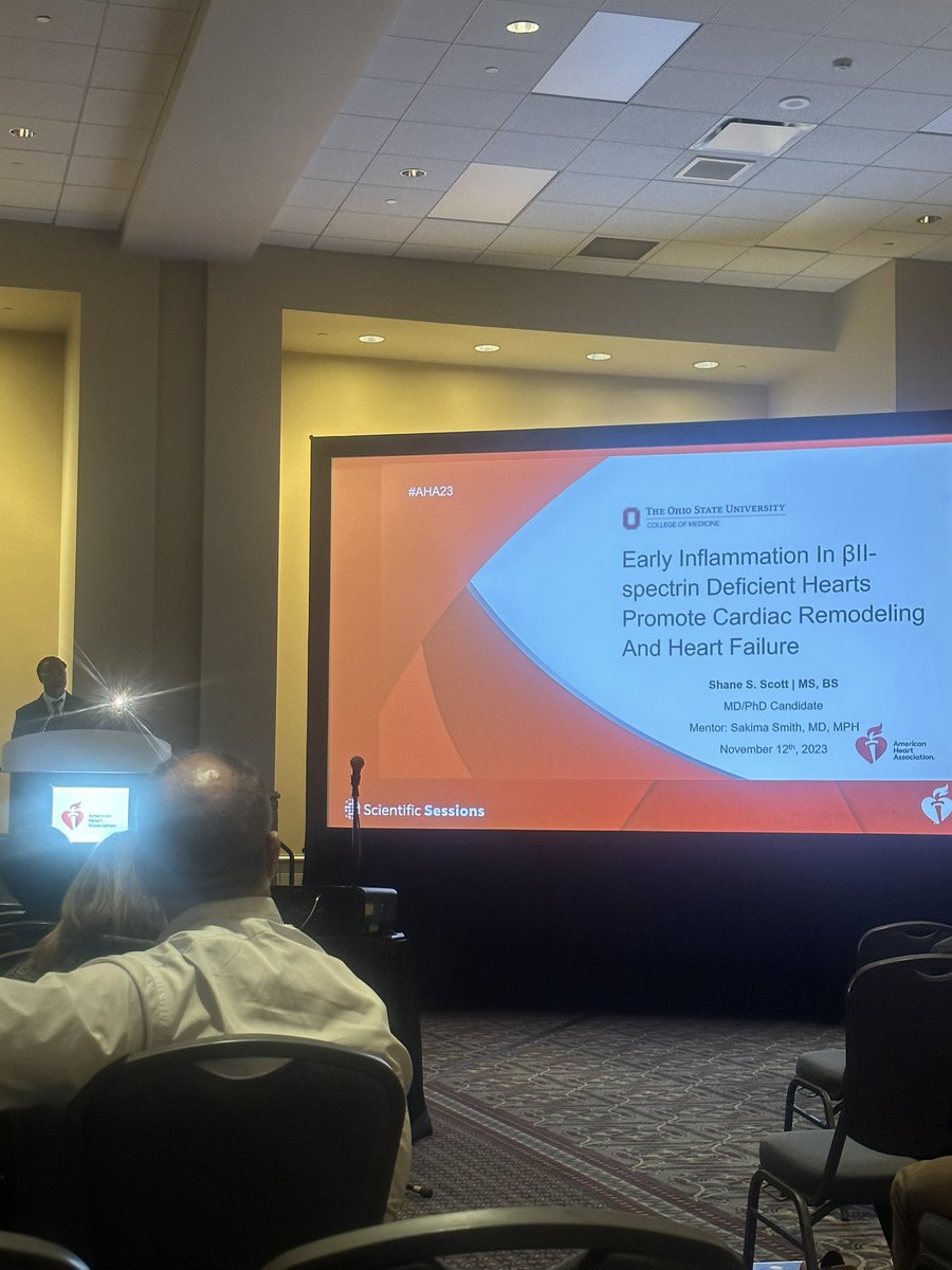 With this well received #AHA23 podium presentation at home in Philadelphia, the PhD portion of my MD/PhD journey has come full circle, and I feel ready for my #thesisdefense in February. Thanks to <a href="/Sakima_Lab/">The Sakima Smith Lab</a> and <a href="/OhioStateMSTP/">MSTP at Ohio State College of Medicine</a> for all your support. #phdlife #mstp