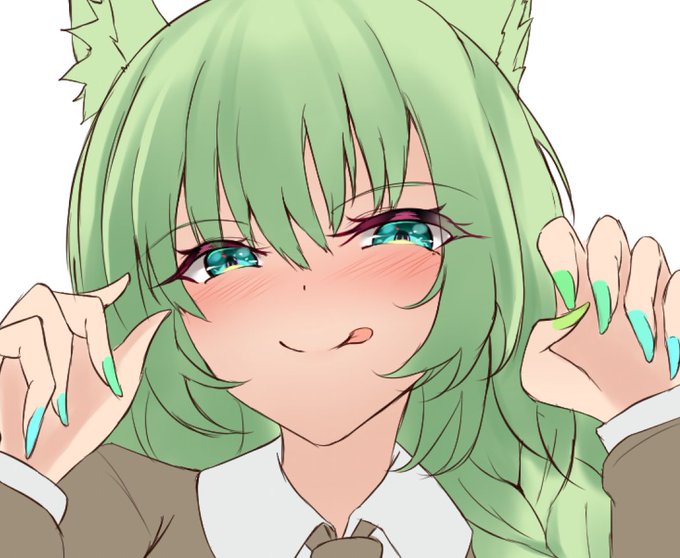 「animal ears green nails」 illustration images(Latest)