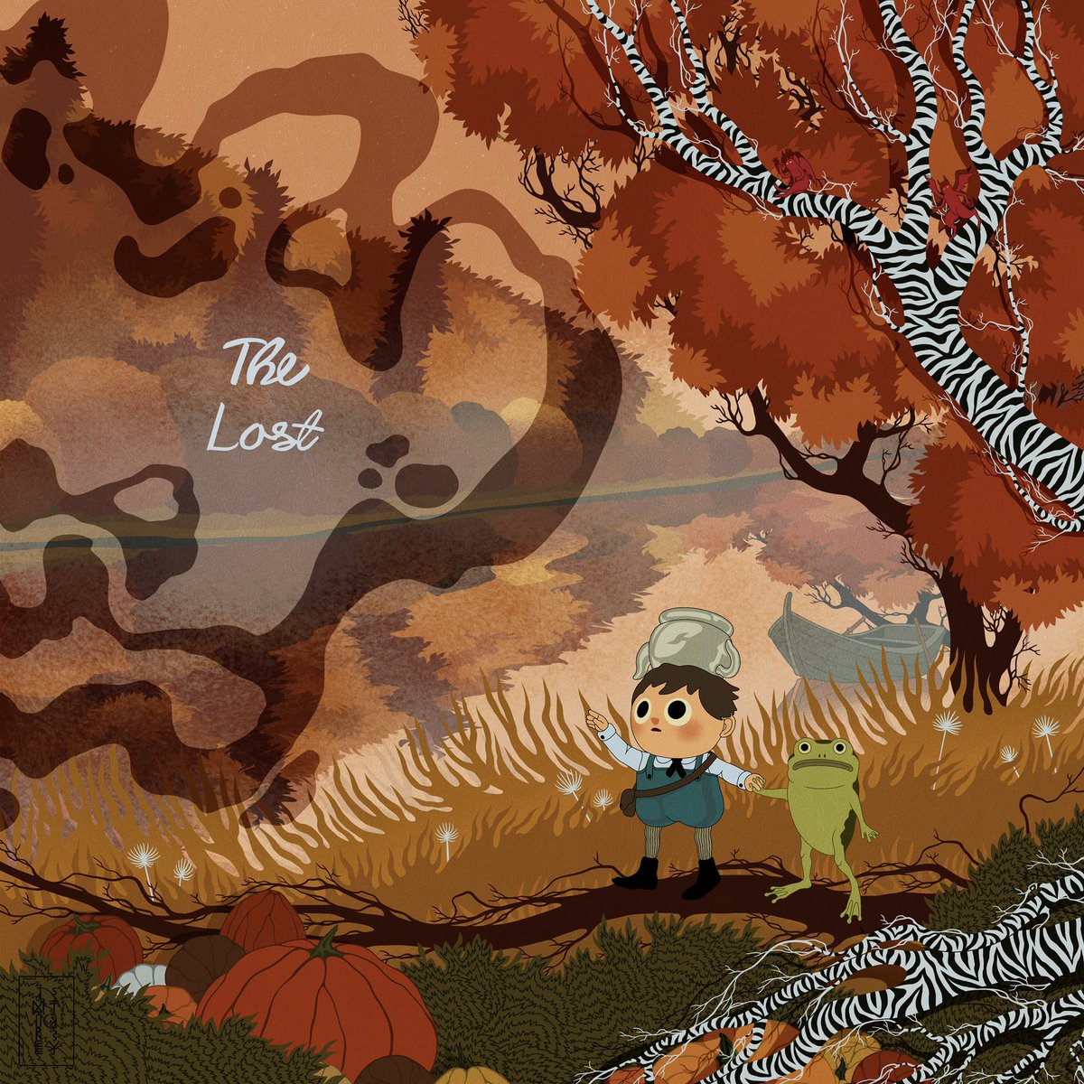 amorecstasy's tweet photo. PROJECT: Where r U, my Soul?
L — The Lost

•
•
#fairytaleillustration #naiveart #naiveartist #surrealart #cartoonart #outsiderart #bizzareart #absurdism #otgw #otgwfanart #overthegardenwall 
#folktaleweek2023 #folktaleweek #folktaleweeklost https://t.co/XBHaVhGMxE