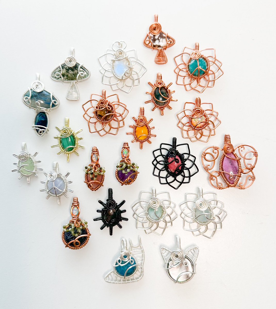 the crystals       🪺✨🐣        the pendants

“oops all minis” collection coming Friday November 17th at 8pm eastern time &lt;3
