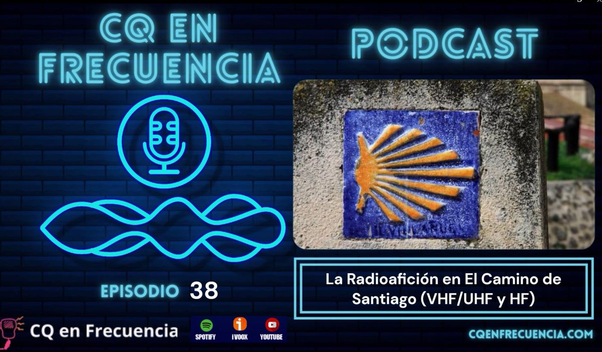 Siempre decimos que la #radio es #magia, como mágico es también el #caminodesantiago. ¿Que pasa cuando juntamos las dos cosas gracias a la #radioafición? Mañana #martes lo sabremos, a partir de las 7.00 (6.00UTC) en un nuevo episodio del #podcast. #radioaficionados #hamradio
