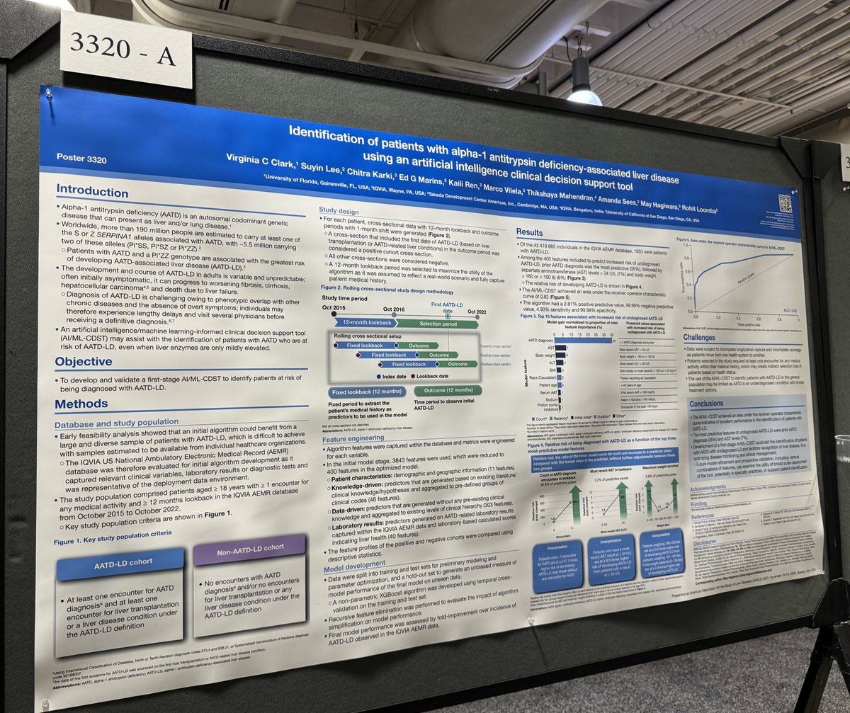 Venturing into the AI world with the one and only @GingerClarkMD to better identify A1AT associated liver disease at #TLM2023 @AASLDtweets @AlphaFriend