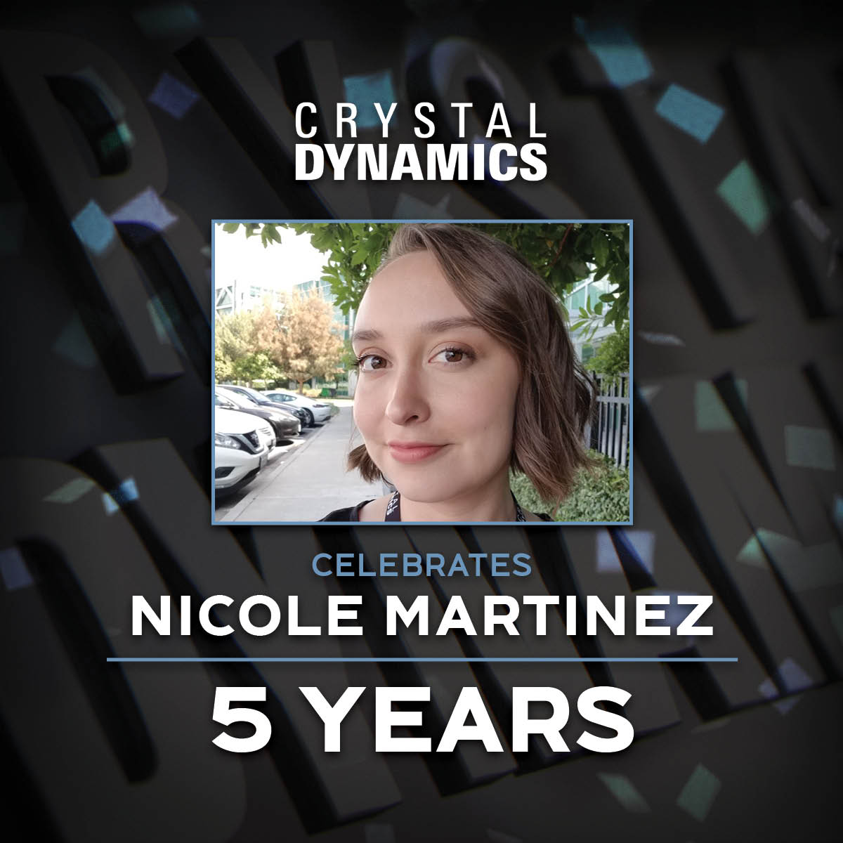 🎉 Narrative Director Nicole Martinez celebrates 5 YEARS at Crystal Dynamics today! 🎮 Fun Fact: one of Nicole's favorite games right now is Final Fantasy XIV! #gamedev #gamedevelopment #gamedeveloper