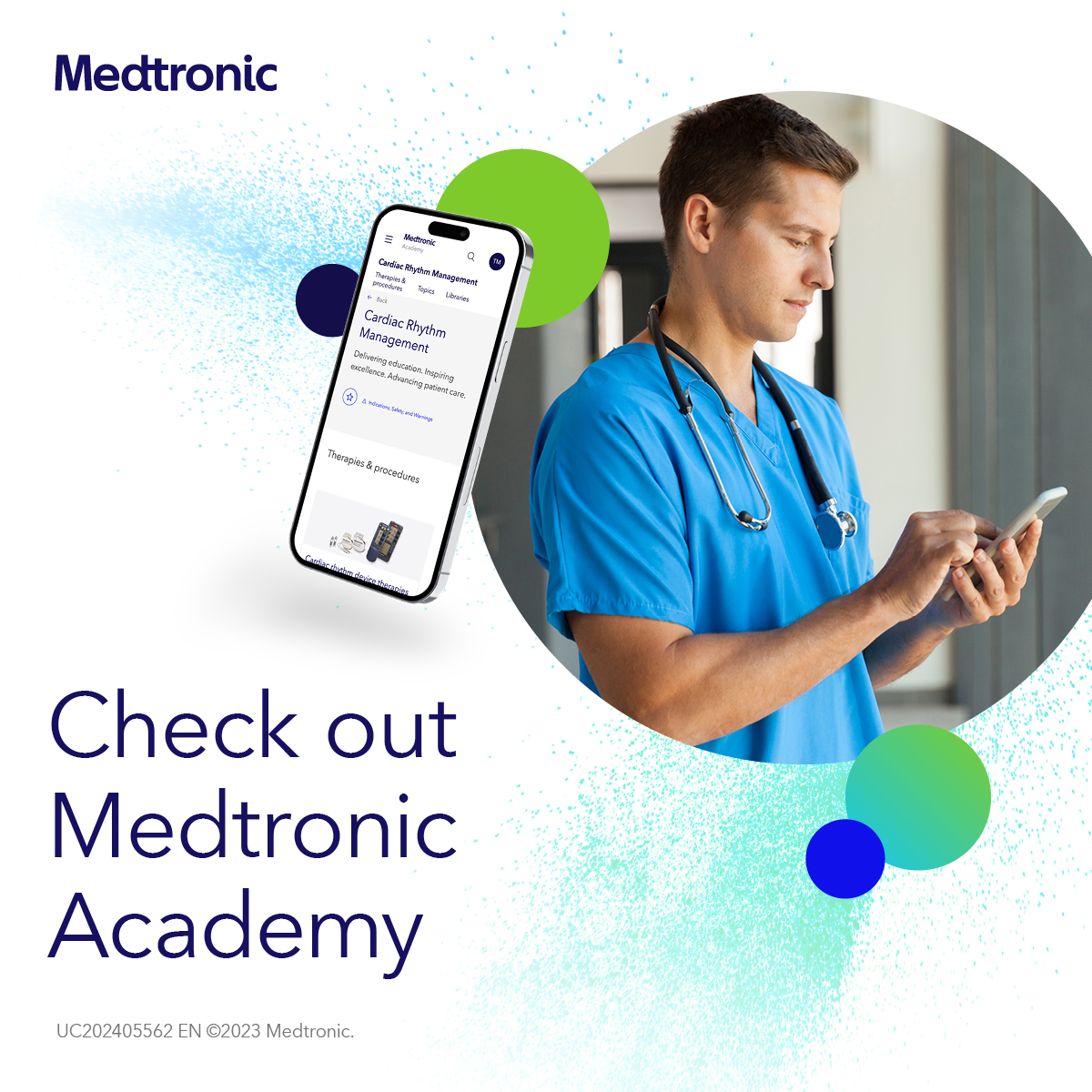 Discover what's new on Medtronic Academy. We've been working to make learning more efficient than ever. You can now search and preview resources available to you before logging in. Visit regularly for new resources. bit.ly/3FXU05l