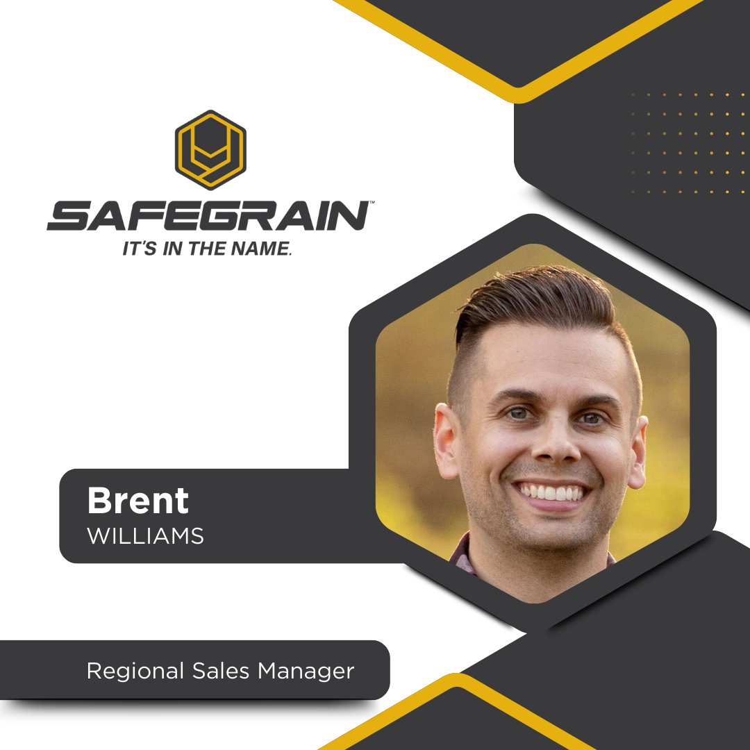 SafeGrain's tweet image. Meet our new southeast regional sales manager, Brent Williams. 

Brent brings a wealth of knowledge and expertise to the SafeGrain team with 13 years of experience in the manufacturing sector.  

#SafeGrain #Manufacturing
