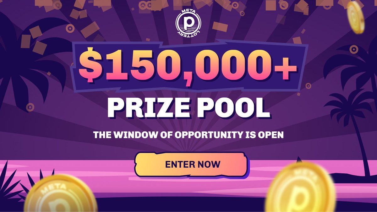 MetalotteryWin's tweet photo. MASSIVE #prizepool worth over $150K 🤯Hurry and ENTER NOW before it’s too late. Tickets cost only 2.78 PLT or ~$5 Pick the winning digits🍀 https://t.co/F5upBTlRlN 
Round closes in 60 minutes 🕰️ 
#cryptolottery #cryptolotto #trustlesslottery https://t.co/2RrW46wI1k