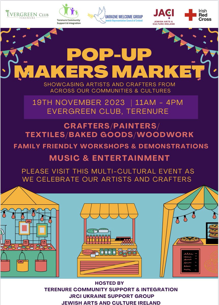 Don’t forget to drop by the <a href="/Evergreen_Ter/">EvergreenTerenure</a> on Sunday 19th for local makers Craft Fair. A free fun festive family event. Music, food and some beautiful gift ideas. Support your local crafters at this great community initiative 🎄