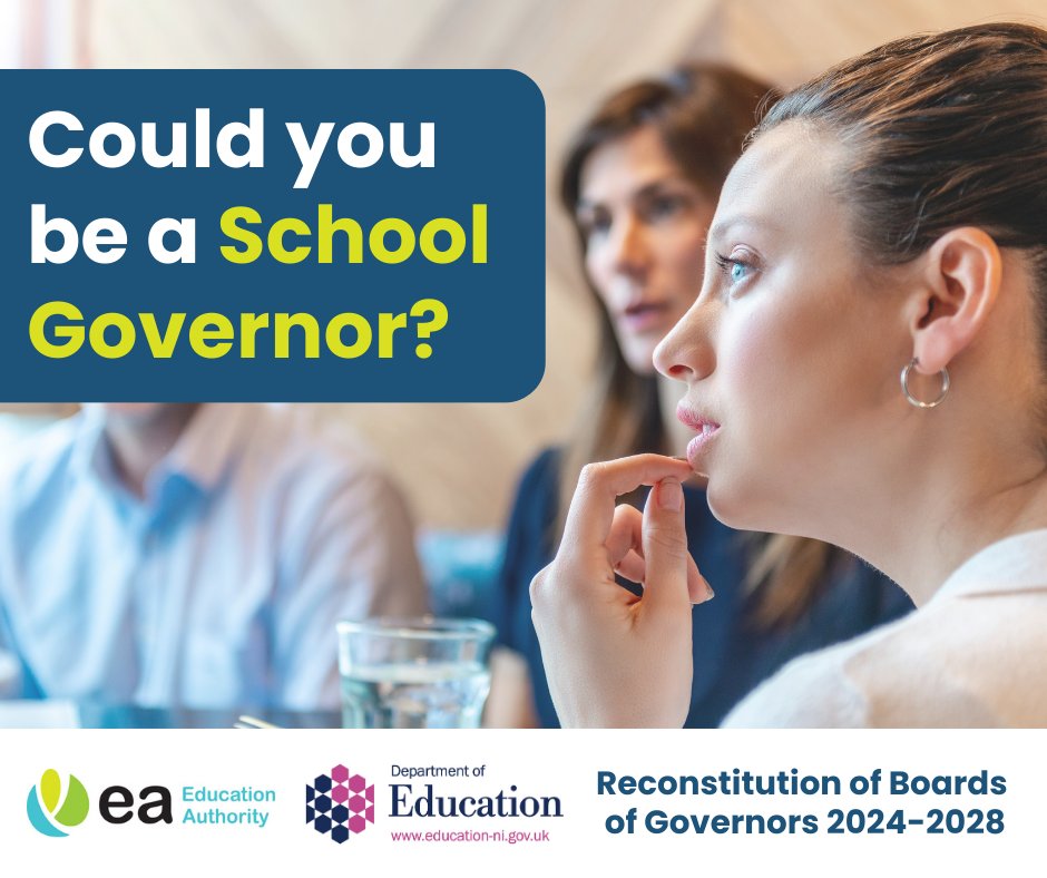 EA CEO Sara Long launches a new campaign to encourage volunteers to apply for the role of school governor. Watch here: ow.ly/nzu950Q3Uwi

EA is inviting applications for governor positions across NI. 

For more info and to apply visit: ow.ly/m8y550Q3Uwh

#SchoolGovNI