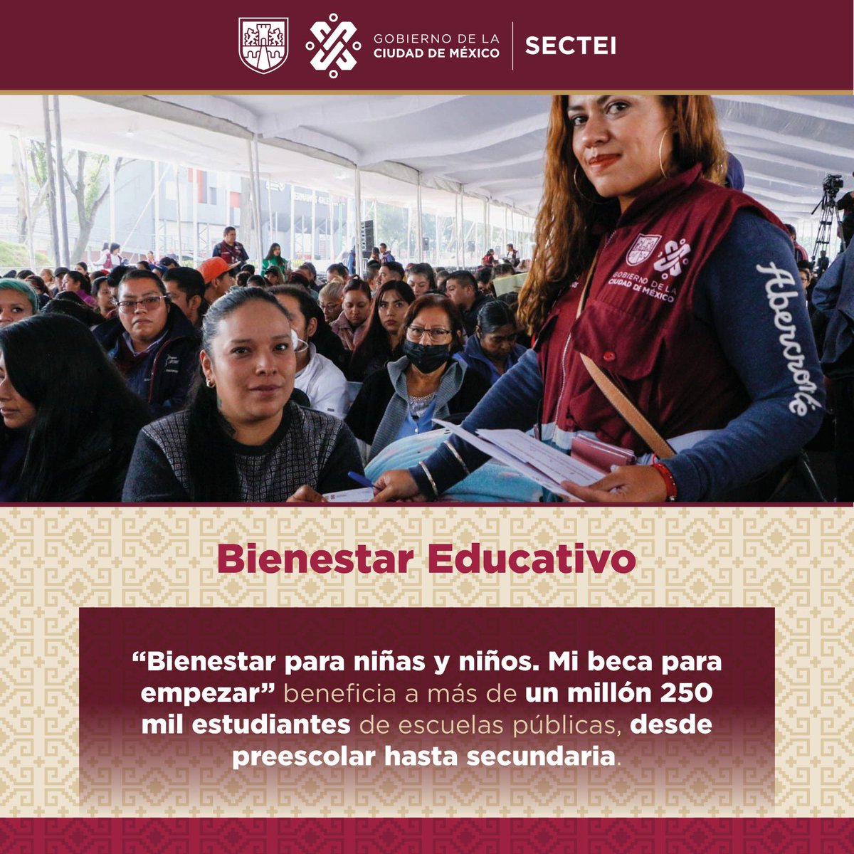 OfeliaAngulo_'s tweet image. #ComparecenciaSECTEI
#QuintoInforme 

En noviembre de 2022, la exjefa de Gobierno, @Claudiashein, envió al @Congreso_CdMex la iniciativa para hacer derechos constitucionales los programas Bienestar para Niñas y Niños: #MiBecaParaEmpezar y La Escuela es Nuestra: Mejor Escuela.