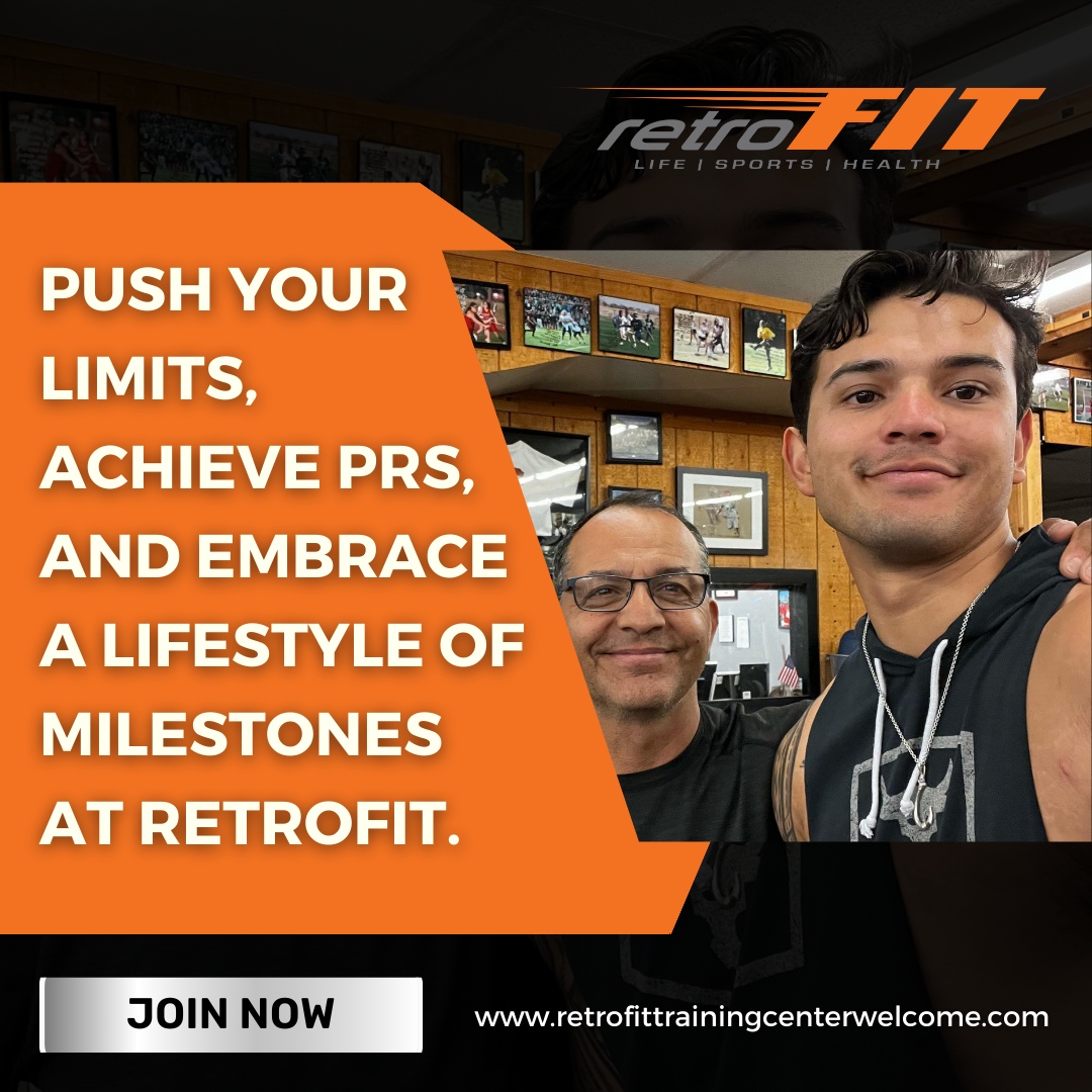 💥 Push your limits, achieve PRs, and embrace a lifestyle of milestones at RetroFIT. 

Join now and let’s redefine what you’re capable of together. 

#PushYourLimits #AchievePRs 🏆 

🌐retrofittrainingcenterwelcome.com

#Retrofittraining #Retrofit #RetroFITTrainingCenter #FitnessGoals