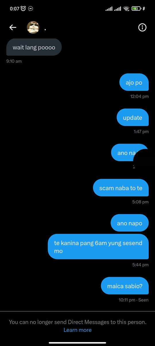 acadbypriscilla's tweet photo. ‼️ SCAMMER ‼️

baliw ka talaga te. ingat po kay @dznrzz!! https://t.co/OsxmDhuz0e