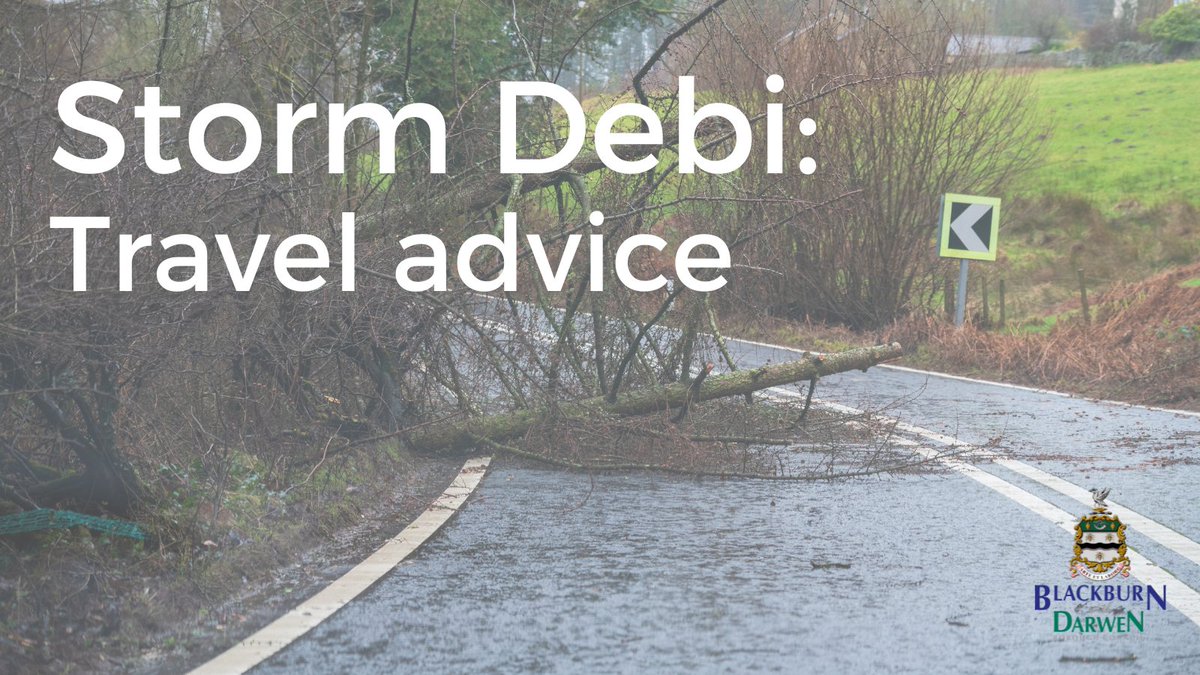 As expected #StormDebi has brought some disruption. Our Highways team are dealing with several fallen trees across & working to minimise disruption during rush hour. Take care when out on the roads: ⏰ Allow extra time for travelling 🏎️ Reduce your speed 🌳 Beware of debris.