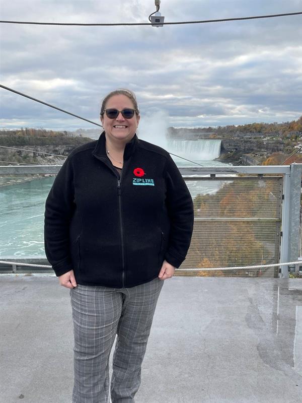 OntMotorCoach's tweet photo. This #MembershipMonday, we appreciate Crystal from @WildPlayElementParks in Niagara Falls inviting the OMCA team to test the exhilarating zipline! We can't wait to check out your adventure course next time. See you at #OMCA2023 in December!
#MembershipInAction https://t.co/auWxKV2u8g