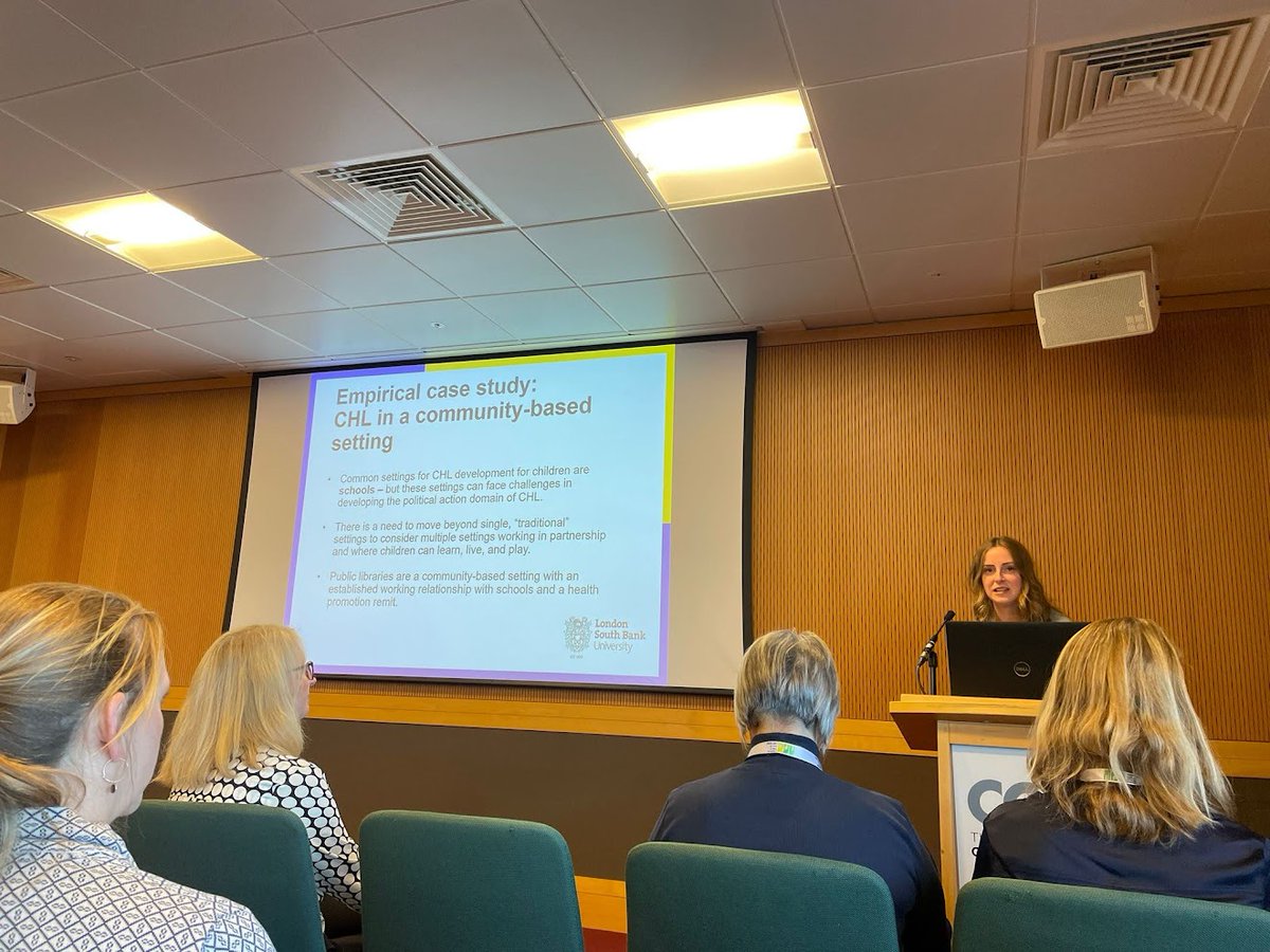CathLynneJ's tweet photo. At a #EPH2023 conference workshop on the social dimensions of #HealthLiteracy, I presented my work on public libraries as part of a #Supersetting approach for the development of critical HL #CHL skills. Thanks to
@susie_sykes_ for co-presenting and @orkanokan_ for co-ordinating! https://t.co/cH5j2jiW9e