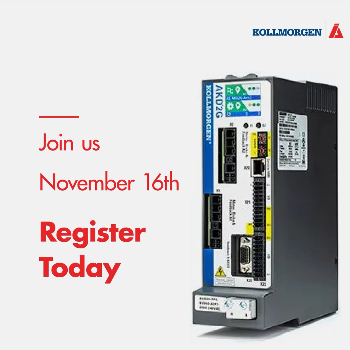 i_Automation's tweet image. Join @AboutKollmorgen on Nov 16 for a deep dive into AKD2G Dual-Axis config. Master control of two axes with one drive &amp;amp; data capture. 
hubs.ly/Q0286p7t0

#AutomationTraining #AdvancedConfiguration #AKD2G #DualAxis #RegisterNow