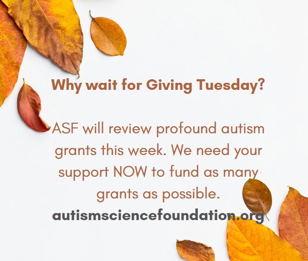 ASF (@AutismScienceFd) on Twitter photo 2023-11-13 16:05:10