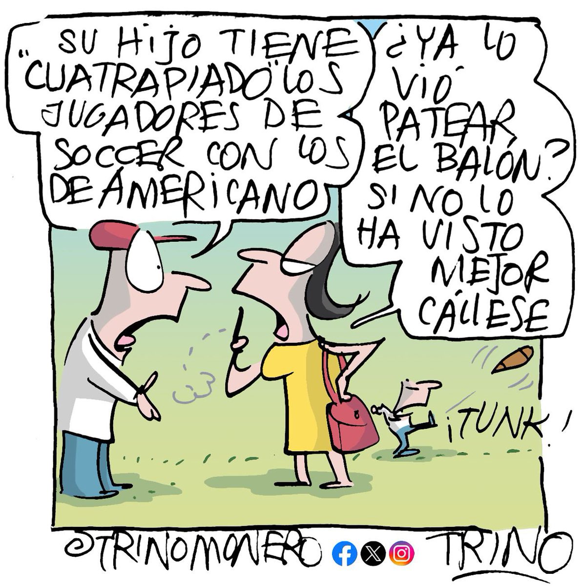 El cartón deportivo publicado en el diario <a href="/estoenlinea/">Esto en Línea</a> de hoy lunes #trinomonero