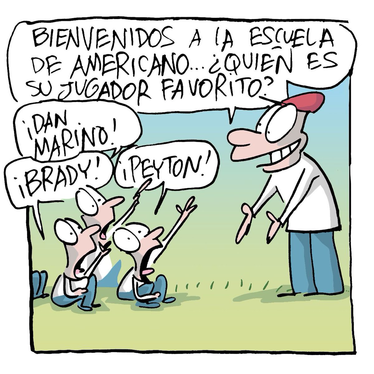 trinomonero's tweet photo. El cartón deportivo publicado en el diario @estoenlinea de hoy lunes #trinomonero https://t.co/zvpfE48Ztc