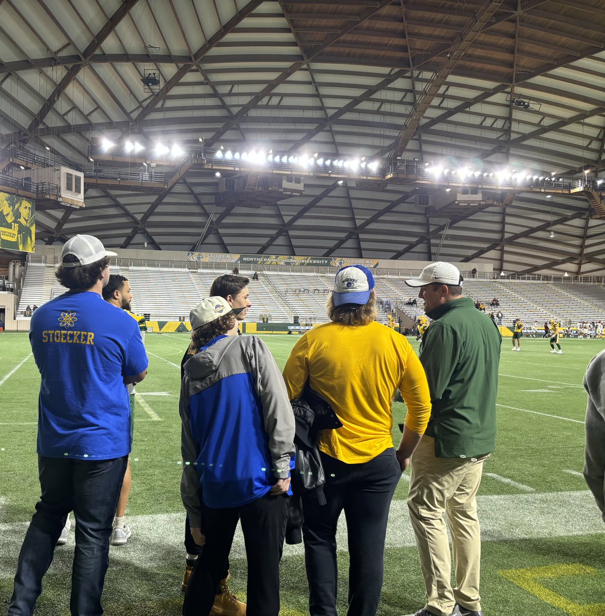 Thanks <a href="/CoachASaleh/">Ahmed Saleh</a> and staff at <a href="/NMU_Football/">NMU Football</a> for having me up for a game day visit! Had a great time and I can’t wait to be back up there!

<a href="/CoachFantuzzi/">Jeff Fantuzzi</a> <a href="/NMU_CoachRich/">Shane Richardson</a> @Coach_KaiserNMU <a href="/ONLY1RIDDICK/">Coach Riddick</a> <a href="/CoachDuFrane/">Mike DuFrane</a> <a href="/TheD_Zone/">The D Zone</a> <a href="/ezekiel_combs/">Ezekiel Combs</a> <a href="/coach_sylve/">Brett Sylve</a>