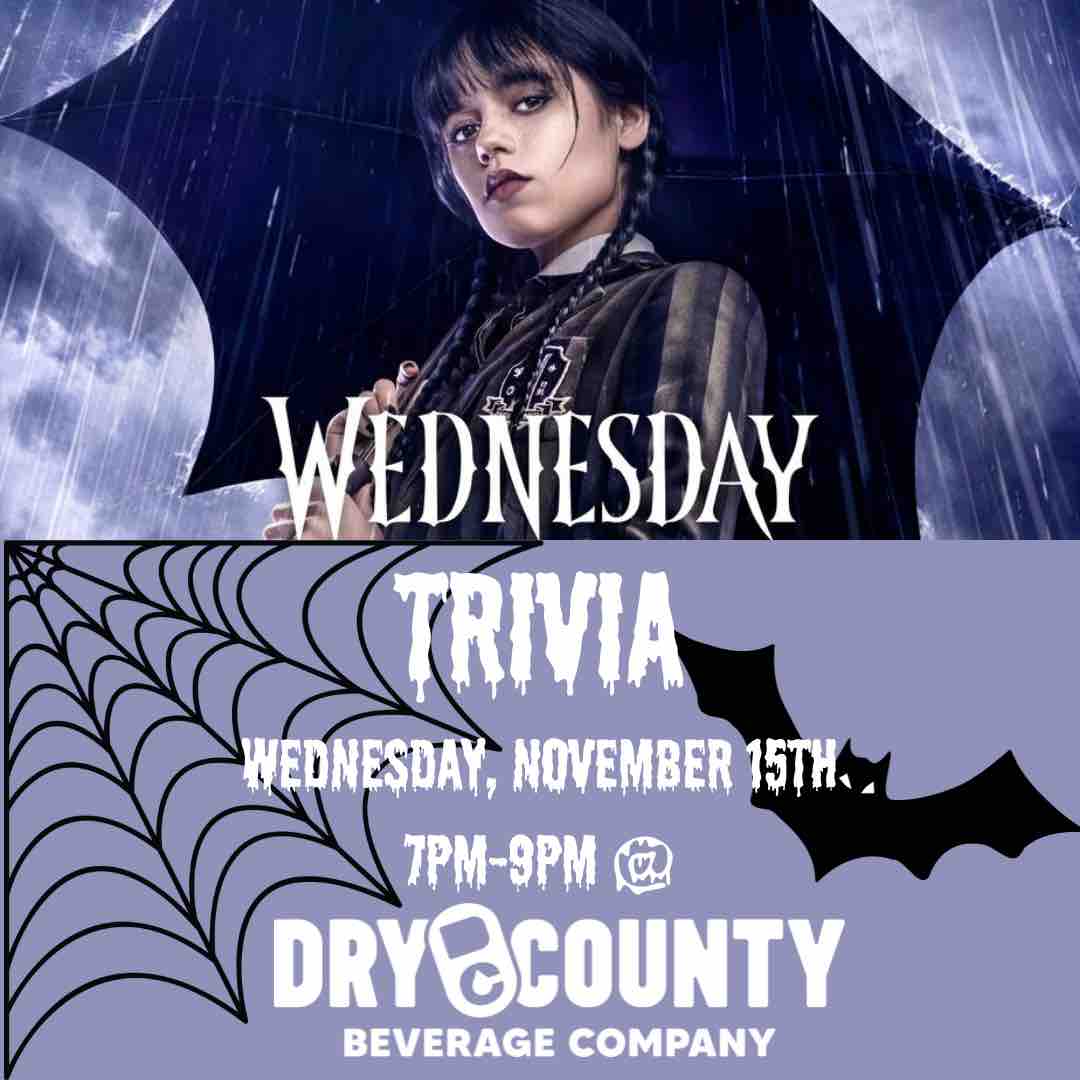 Missing spooky season? So are we! Come see us in the taproom Wednesday @ 7PM For our rescheduled Wednesday Adams Trivia👻🕸️