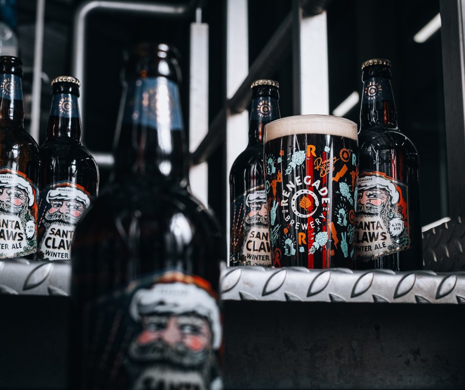 Limited Edition winter ale, Santa Claws is OUT NOW, available from our shop and online in 500ml bottles here - bit.ly/47aqhlG 

First cask pour at Renegade Tap this Friday, stop in for a pint and a pizza 🎅 

#christmas
#beer
#realale
#festive
#santa