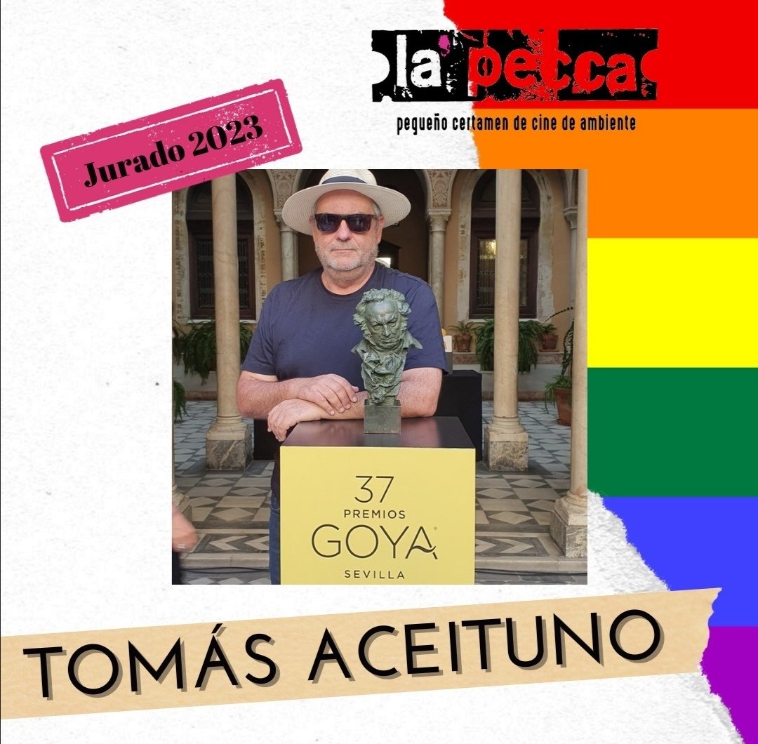 defrentelgtb's tweet photo. Tomas Aceituno es miembro del jurado de #lapecca2023. Director andaluz comprometido con los derechos humanos y múltiples causas sociales.
Si quieres ver los cortos finalistas que ha elegido el Jurado para esta XV edición de #lapecca, compra tu entrada en el enlace de la bio https://t.co/0KurCNJfQG