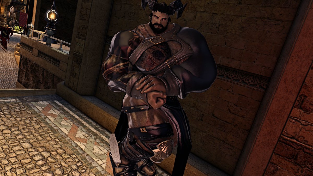 Demon_Roegadyn's tweet photo. "Is there something this gladiator slave can do for you Master?"
#bara #Roegadyn #ffxivnsfw https://t.co/HOr4QO4gWb