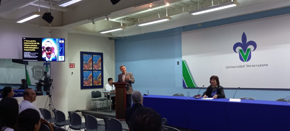 ObVio_UV's tweet photo. ✅️ Ha iniciado el 1er Encuentro Internacional de Observatorios: Metodologías y Trayectorias.

✅️ Conferencia magistral del Dr. Antonio Roveda del Observatorio Nacional de Televisión de la Universidad del Externado de Colombia.

@CUO_UV @PatiAndradedelC https://t.co/vr205x5h60