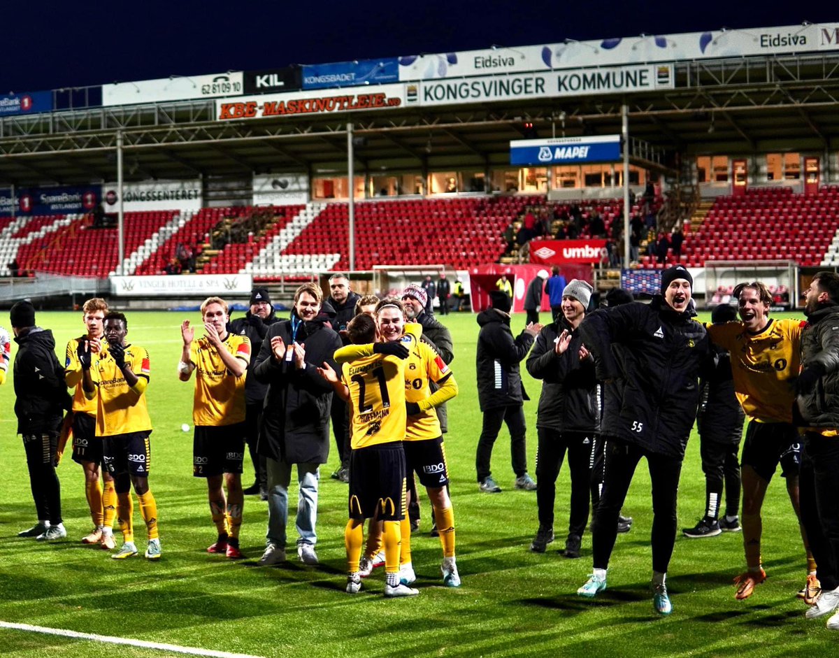 For en gjeng! Seier på Gjemselund og fornyet OBOS-kontrakt. 🙌🏼🙌🏼