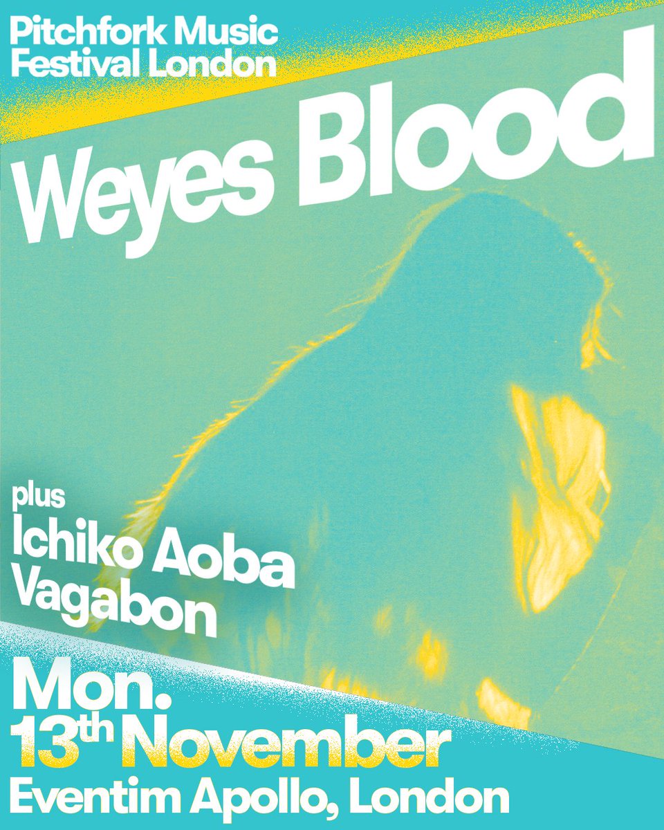 Tonight, the phenomenal @WeyesBlood brings #P4kLondon and 7 unforgettable days of music to a close at @EventimApollo! Joined by very special guests @ichikoaoba and @vagabonvagabon. Final handful of tickets available at eventimapollo.com/events/weyes-b…