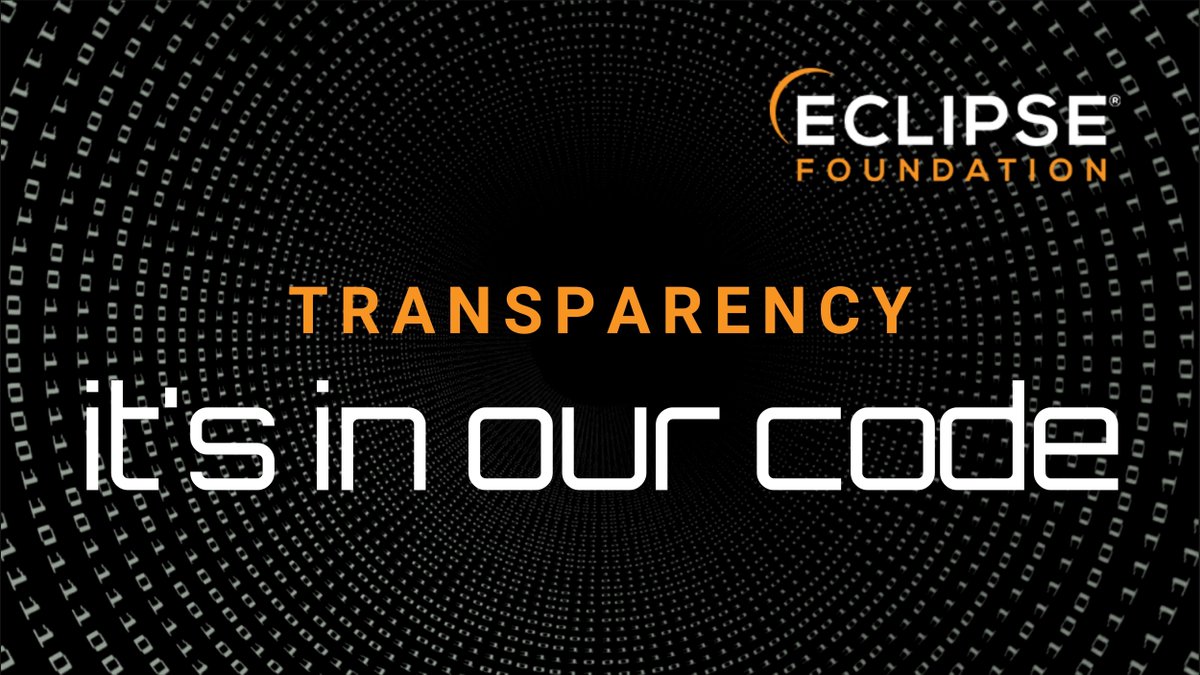 EclipseFdn's tweet photo. The #EclipseFdn hosts over 400 projects consisting of 430+ million lines of code, all worked on in the open and stored in Git repositories. 

Transparency, #ItsInOurCode. https://t.co/CLsZrouMXI