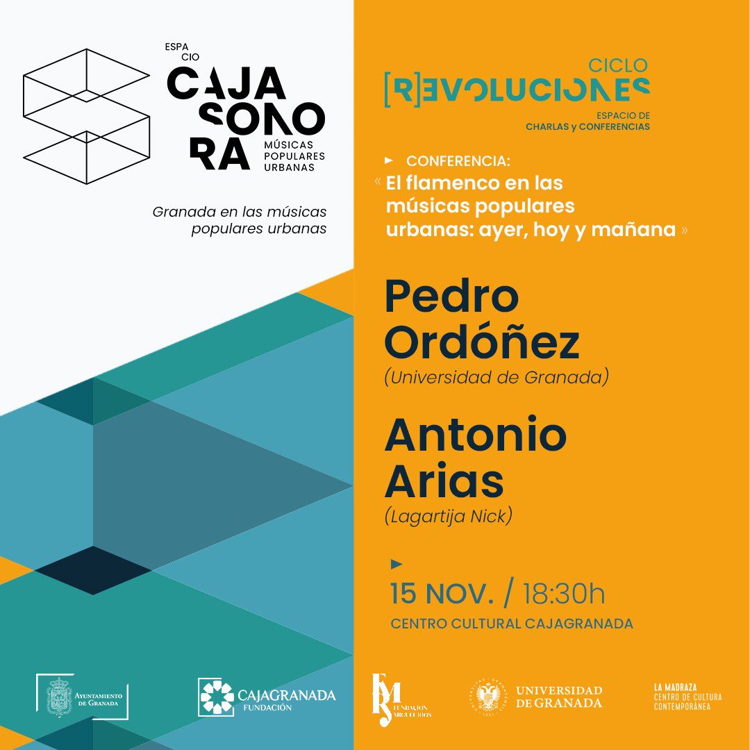 🔹 ¡Este miércoles te espera una nueva sesión del Ciclo (R)Evoluciones!

◾️ RECUERDA⤵️

📆 15/11

🕝 18:30

📍Centro Cultural CajaGranada

<a href="/aytogr/">Ayuntamiento de Granada</a> | <a href="/CajaGranadaOBS/">CajaGranada Fundación</a> | <a href="/FundacionMRios/">Fundación Miguel Ríos</a> | <a href="/lamadrazacccugr/">La Madraza.CCCUGR</a> | <a href="/CanalUGR/">Universidad Granada</a>
