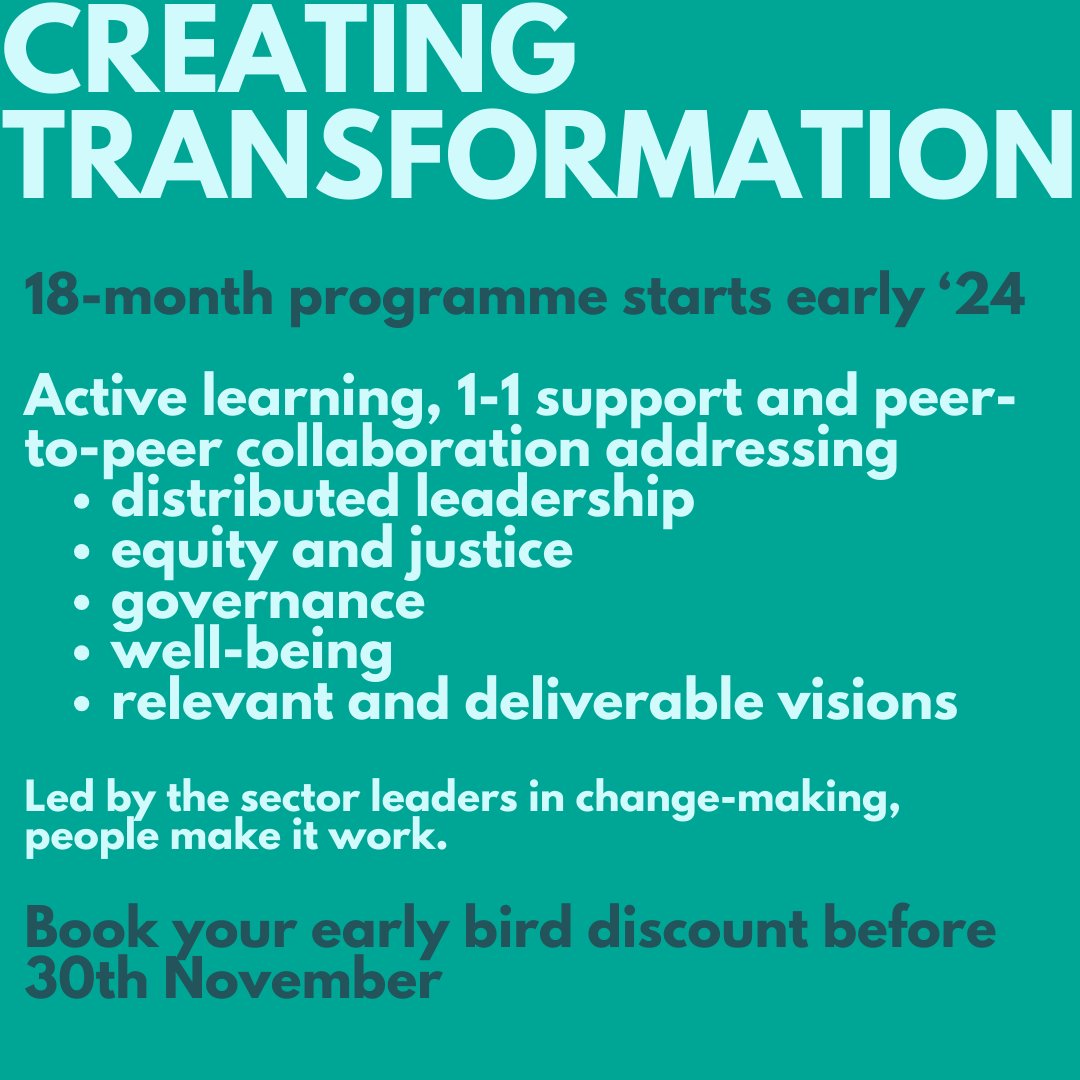 Get in touch for a 1:1 call to explore your #transformation #LeadershipDevelopment challenge for 2024. peoplemakeitwork.com/creating-trans…