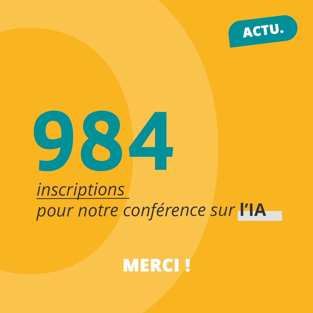 984 mercis ! 🙏

Mi-octobre, Joris et Valentin vous expliquaient comment exploiter l'#IA pour dynamiser votre stratégie #socialmedia lors de notre dernier #webinar !

Vous n'avez pas pu y assister ou vous souhaiter le revisionner ?
Go cliquer ici 👉 cybercite.fr/evenements/web…