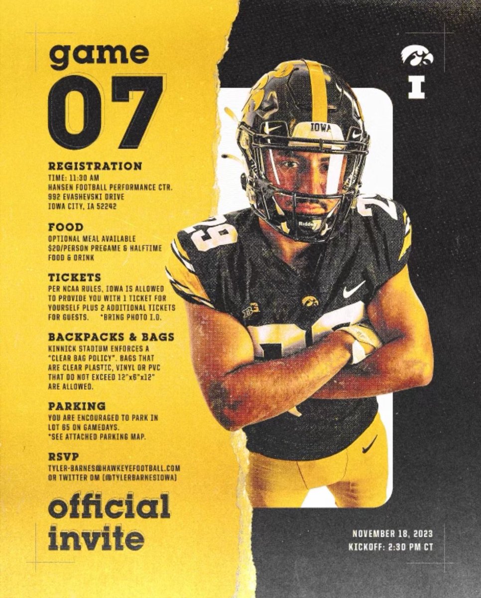 Can’t wait to be back in Iowa city again this weekend to watch the hawks! @CoachSWallace @LeVarWoods @TylerBarnesIOWA @CoachParkerIowa