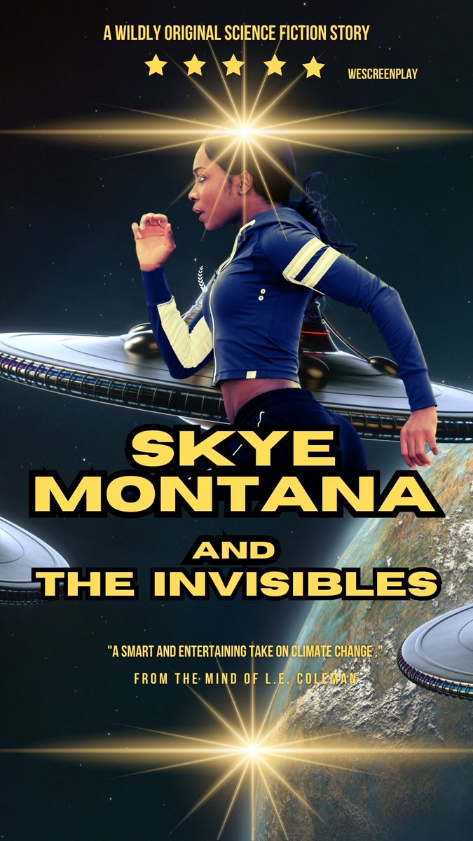 TheMysticPoet's tweet photo. A big thank you to the judges and team at the Urban Action Showcase for selecting my two sci-fi action screenplays, Swirl City and Skye Montana and the Invisibles as winners @UrbanActionFest @NetworkISA https://t.co/1yBFbd5Z5g