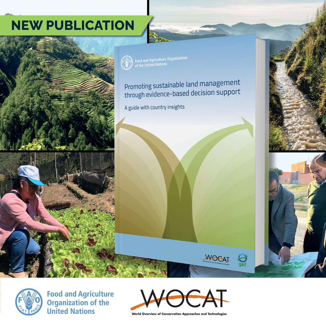 FAOLandWater's tweet photo. Discover the new @FAO - @WOCATnet guide providing a snapshot on how countries can promote sustainable land management tailored to context-specific mechanisms and decision-making processes at different levels.

Read the new publication here
➡️ https://t.co/4smAhkC7uX

@theGEF https://t.co/M483Laj2F5